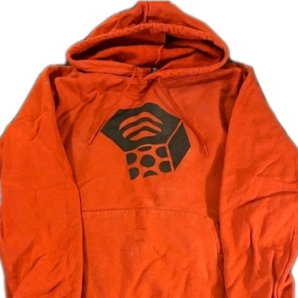 Mountain Hardwear Orange Hoodie with Black Graphic - Picture 2 of 4